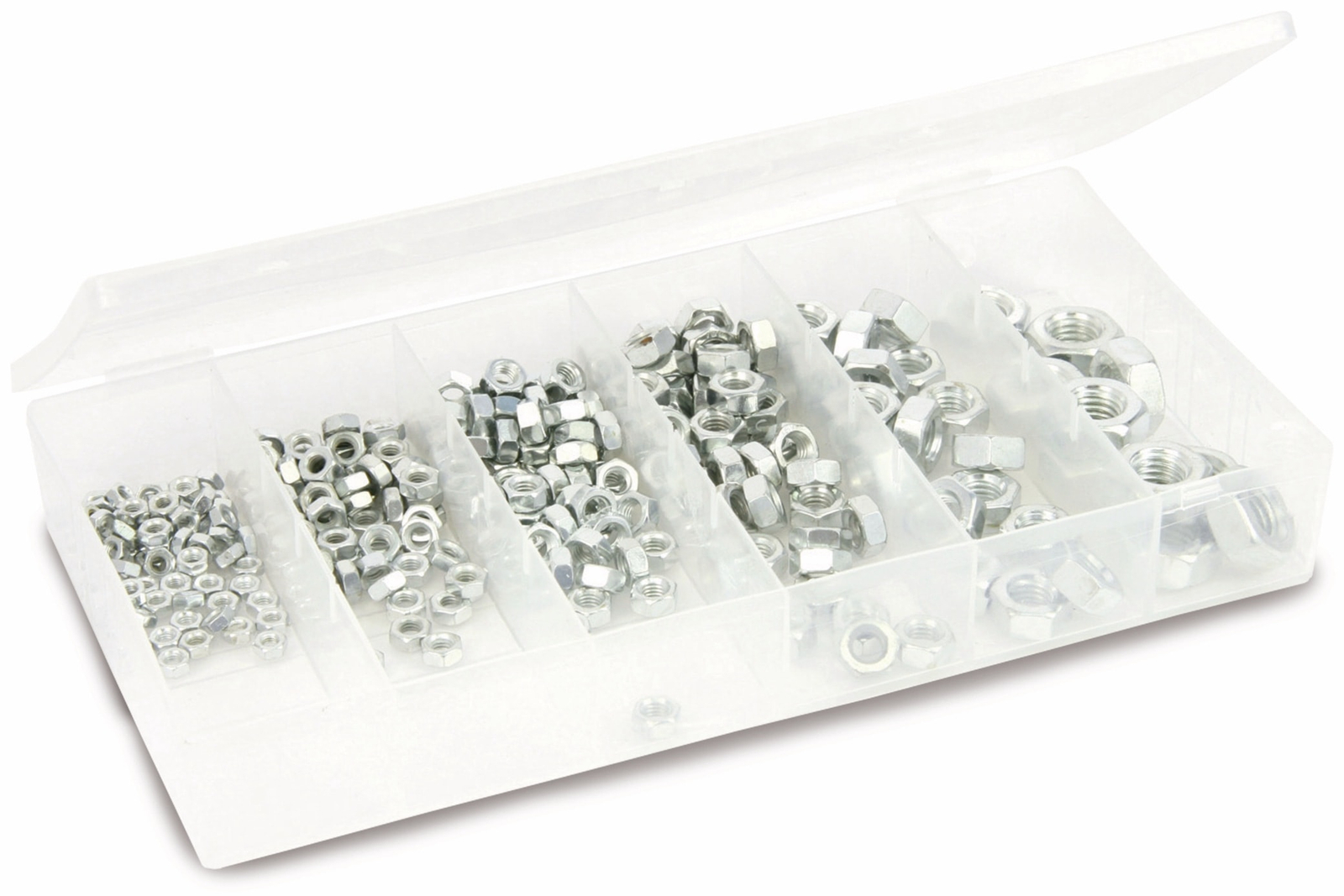 Muttern-Sortiment, M3…M10, 300 Stück