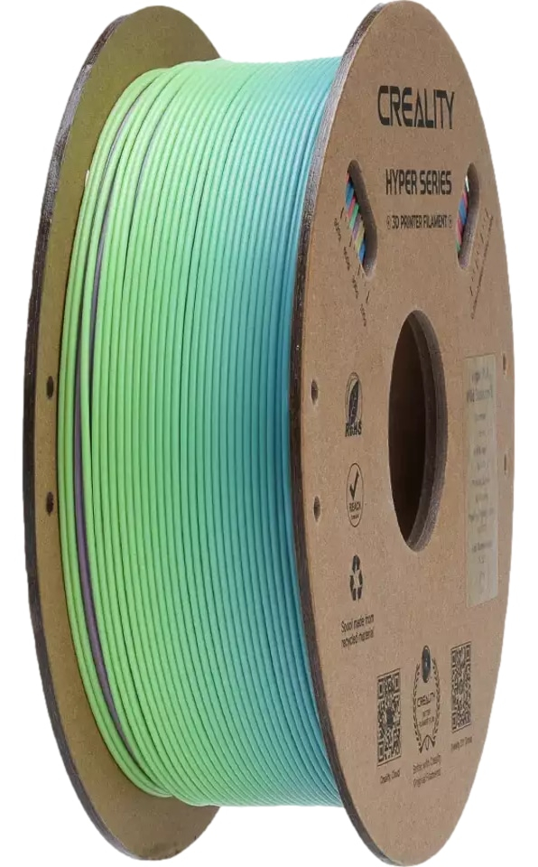 CREALITY 3D Filament PLA, 1 kg, grün-blau Farbverlauf, 1,75 mm