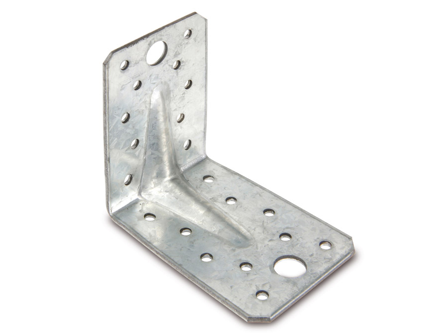 Masterproof Profesional - masterproof professional Lochplattenwinkel Winkelverbinder 90 mm x 90 mm x 65 mm x 25 mm feuerverzinkt