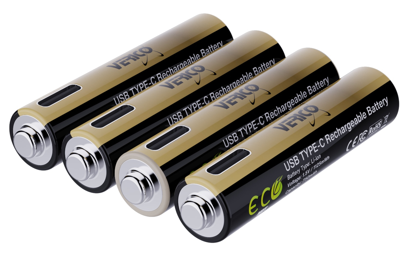 VERICO Li-Ion-Akku Loop Energy, AAA PRO, 4er Pack
