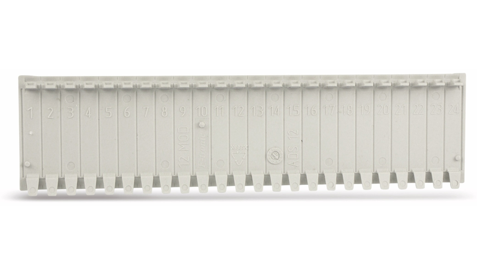F-TRONIC Abdeckstreifen, 12 Einheiten, lichtgrau, 10 Stück