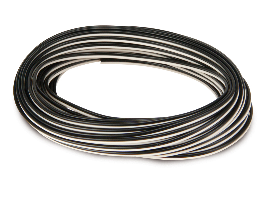 RAUTRONIC Zwillingslitze, 2x 0,14 mm², schwarz/weiß, 10 m