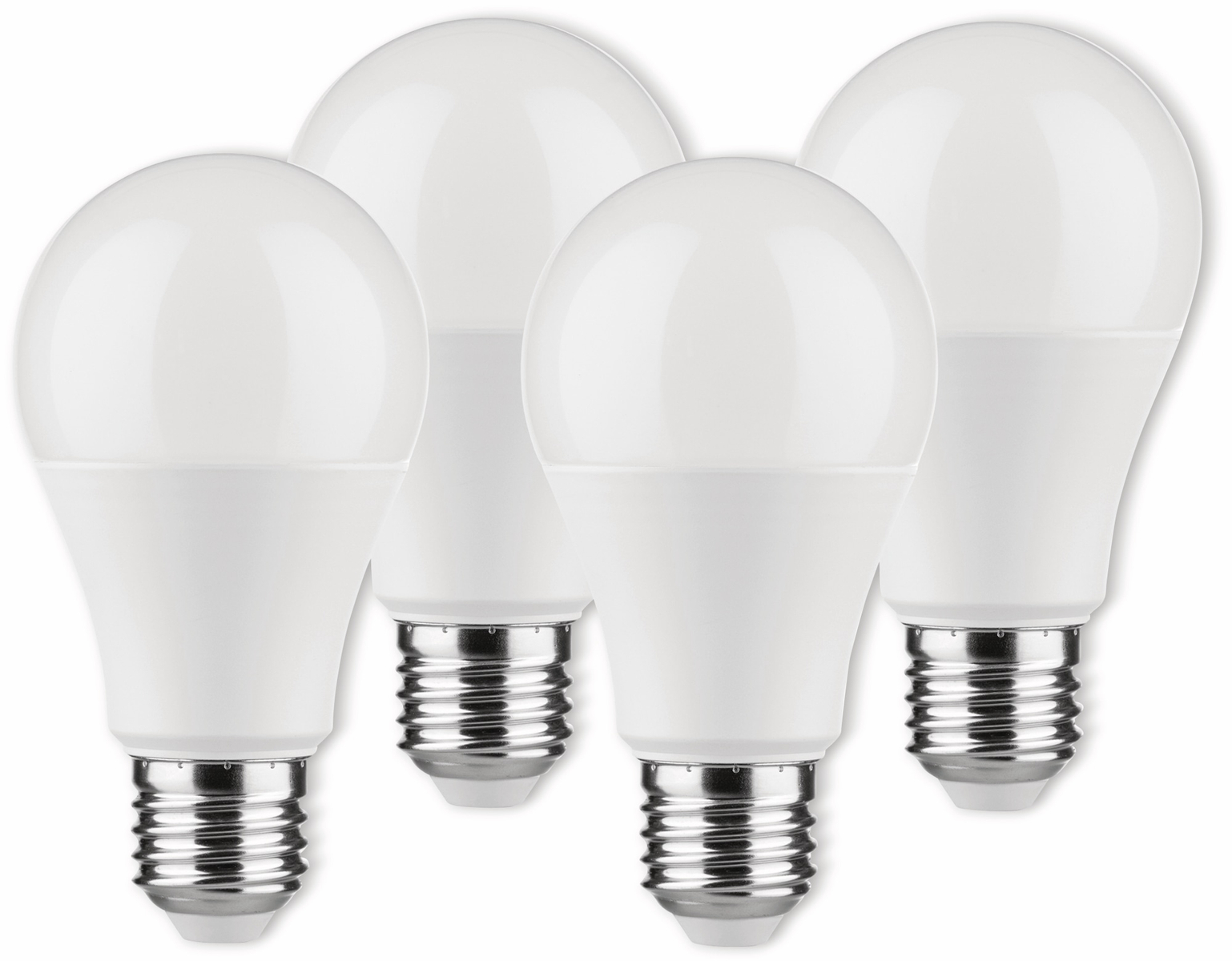 MÜLLER-LICHT LED-Lampe Birnenform, 400255, E27, EEK: F, 8.5W, 806 lm, 2700 K, matt, 4 Stück