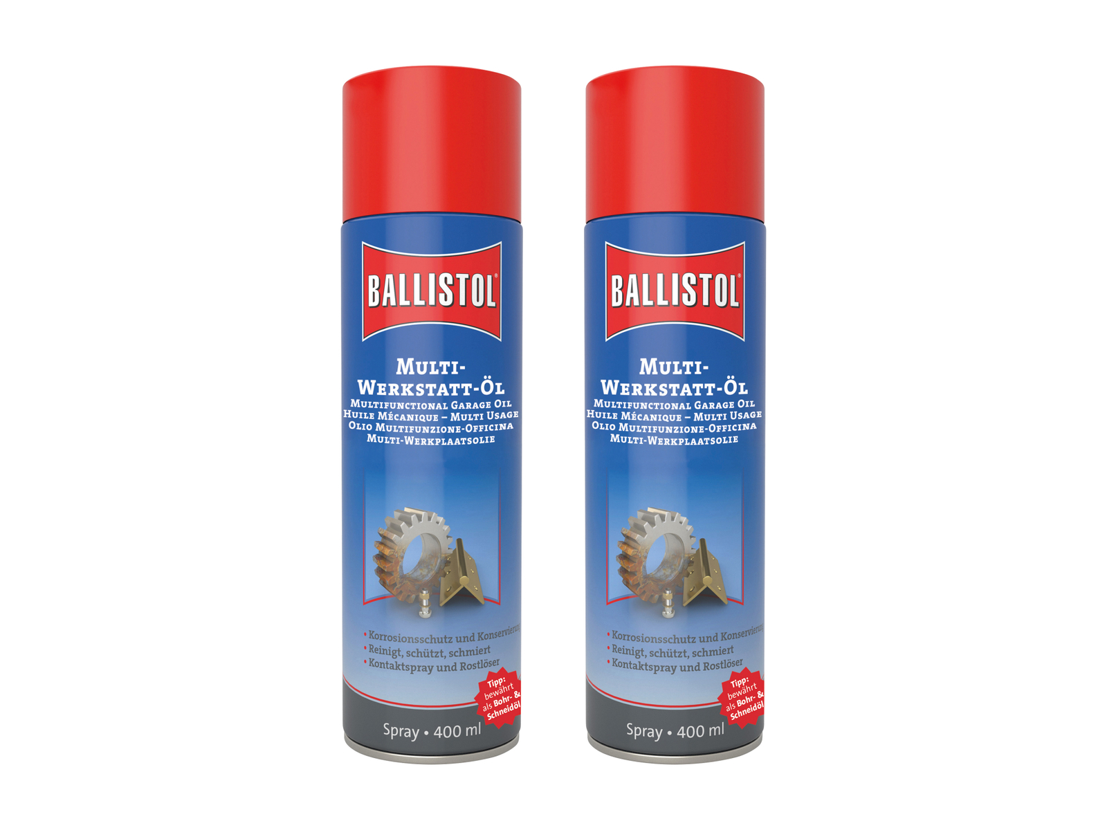 Image of BALLISTOL Multi-Werkstatt-Öl Spray, 400 ml, 2 Stück