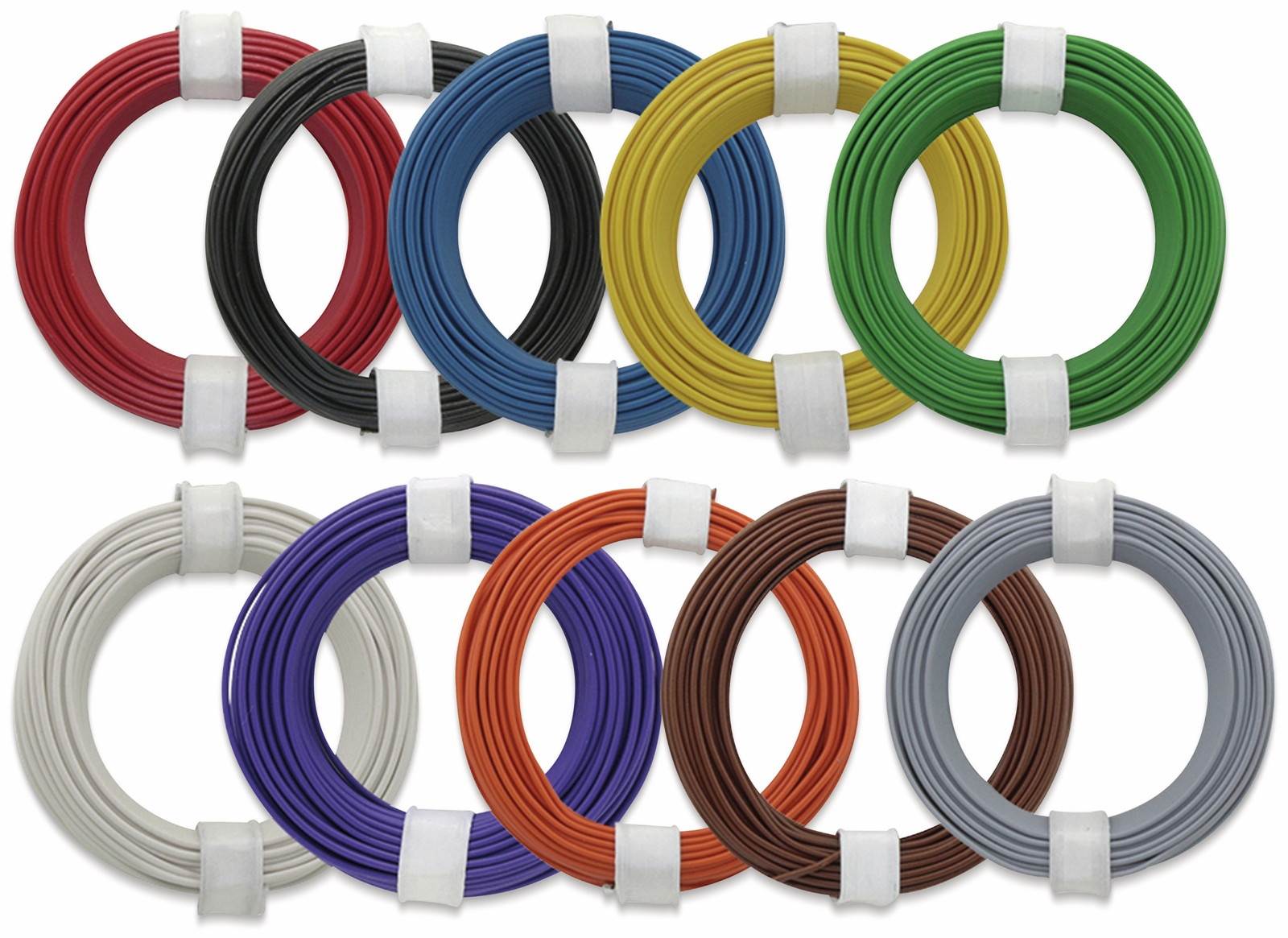 Kupferlitzen-Set (014 mm²) 10 x 10 m 10 farbig - Donau Elektronik