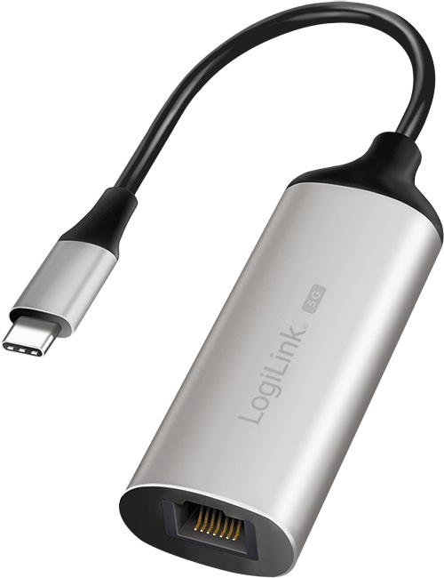 LOGILINK USB-Netzwerkadapter UA0456 USB 3.2, USB-C/M zu RJ45/F