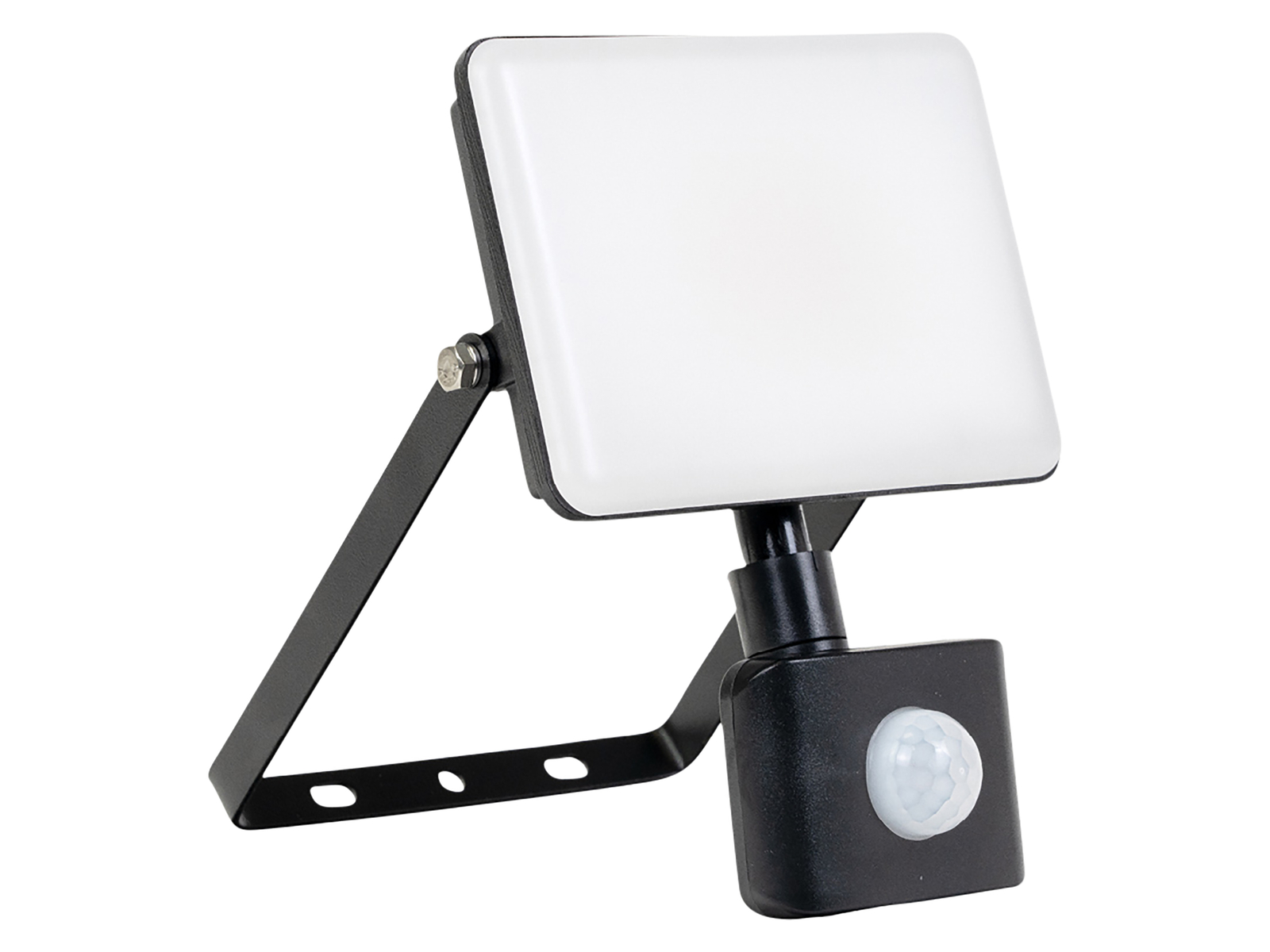 LUXULA LED-Fluter mit Bewegungsmelder, EEK: F, 50W, 5000lm, IP44, 4000K, schwarz