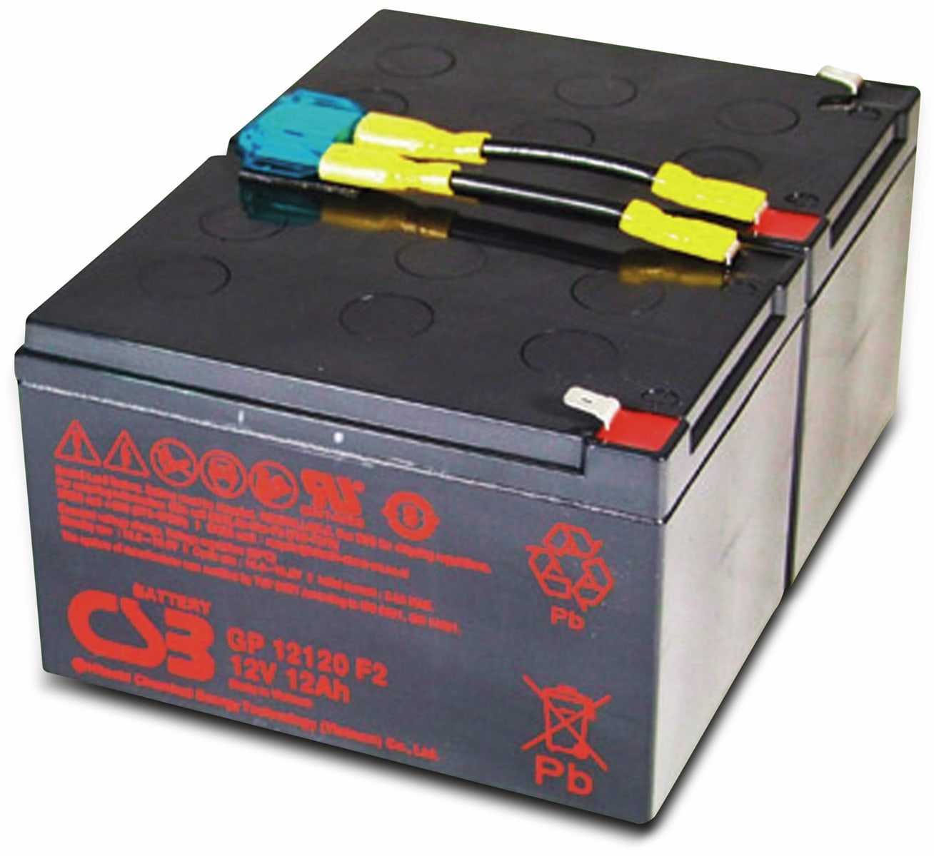 Image of CSB Blei-Akkumulator, 24 V-, 12 Ah, geeignet für APC RBC6