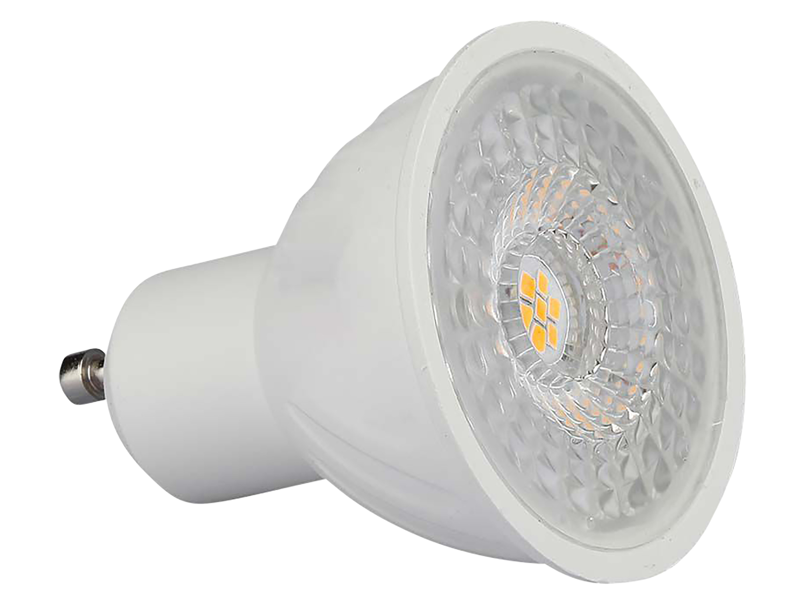 Pro VT-247D Scheinwerferlampe led Chip Samsung smd 6W GU10 warmweiß 3000K dimmbar - sku 21198 - Weiß - V-tac