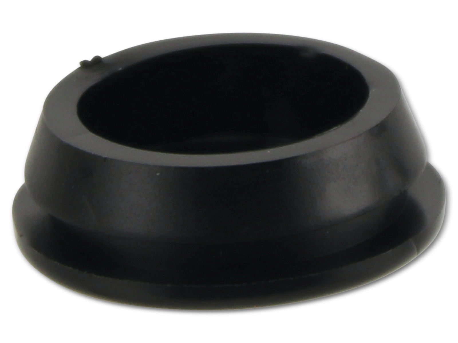 KSS Kabeldurchführungstülle PVC, schwarz, Plattenstärke 2, geschlossen, 1 Stück
