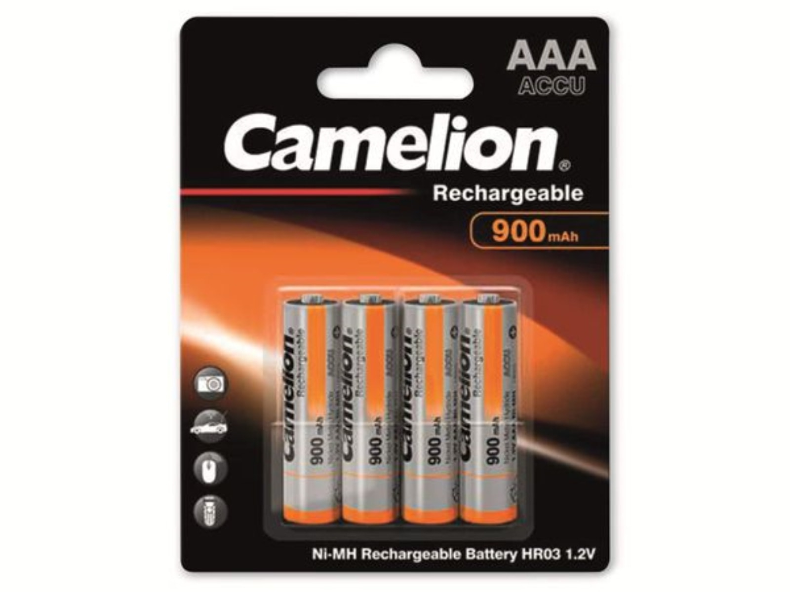 Image of CAMELION NiMH-Micro-Akku 900mAh, 4 Stück