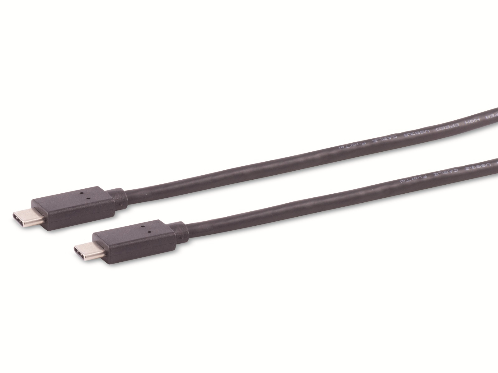 S-IMPULS USB-C Verbindungskabel, 3.2 Gen 2x2, schwarz, 2 m