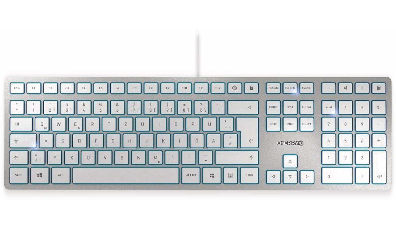 Image of CHERRY Tastatur KC 6000 Slim, silber