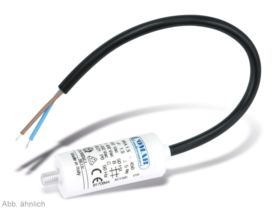 COMAR Motorkondensator, 6µF, 450V, 250mm
