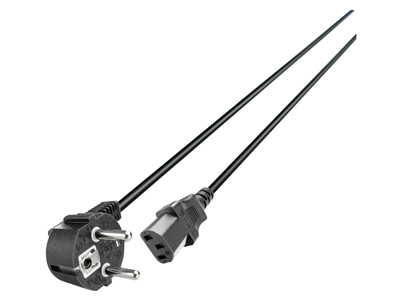 GRUNDIG Kaltgerätekabel, 2 m, schwarz