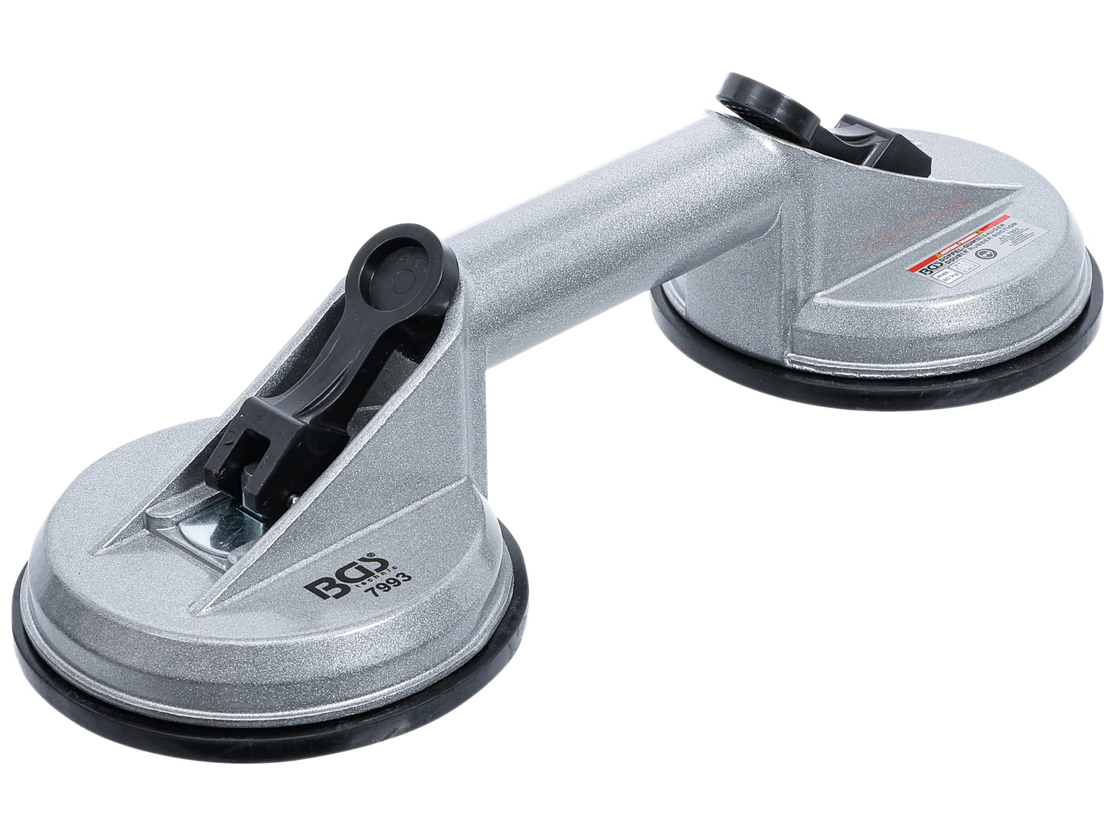 Image of BGS TECHNIC Doppel-Saugheber, Aluminium, 7993, 2x Ø 115 mm, bis 80 kg