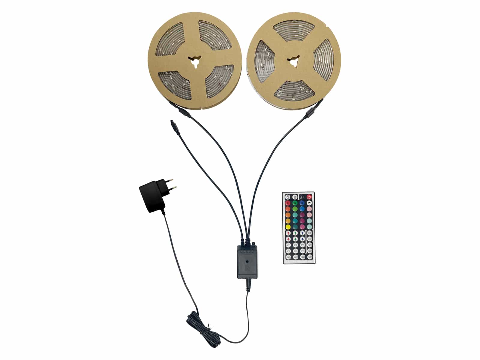 Image of BLULAXA LED-Strip 50955, 2x 5m, 12 W, IP20, RGB, Fernbedienung