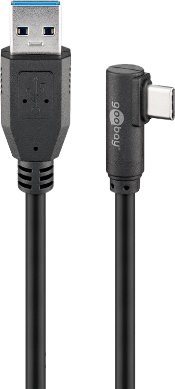 GOOBAY USB 3.0 Kabel 66503 A/C 90° 2m schwarz