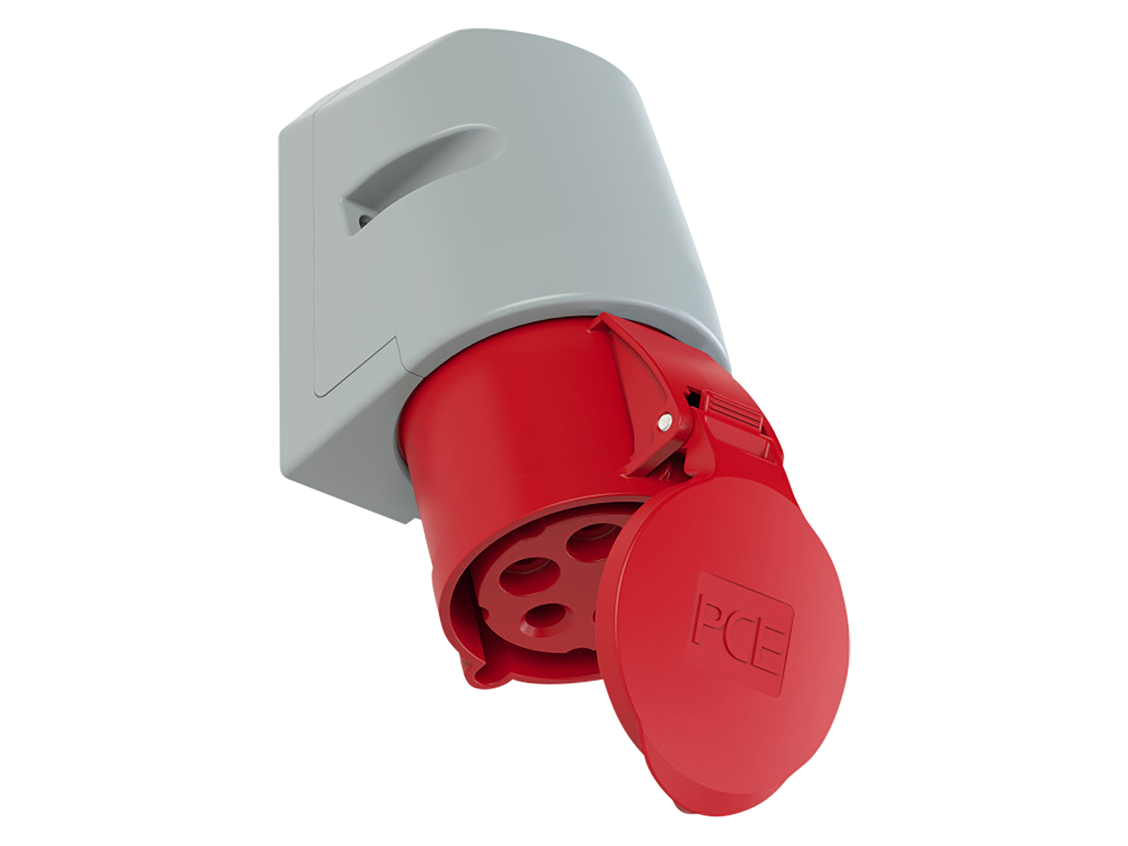 Pce Cee Wandsteckdose 125-6Tt, 5-Polig, 400 V, Ip44