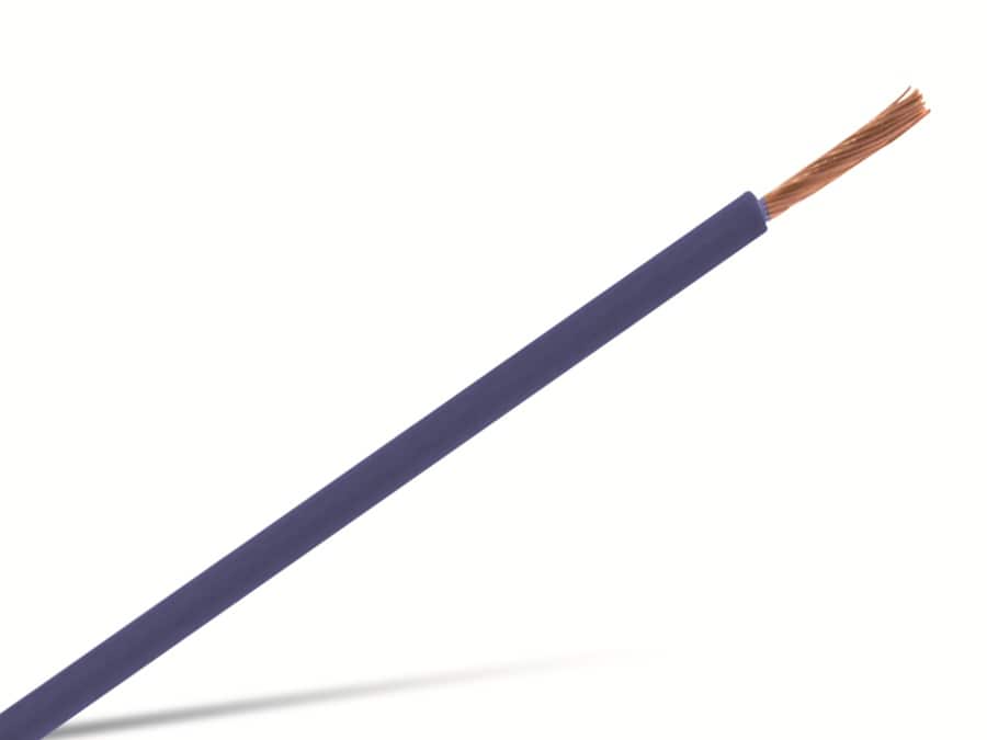 Installationslitze H05V-K, 1 mm², 100 m, blau
