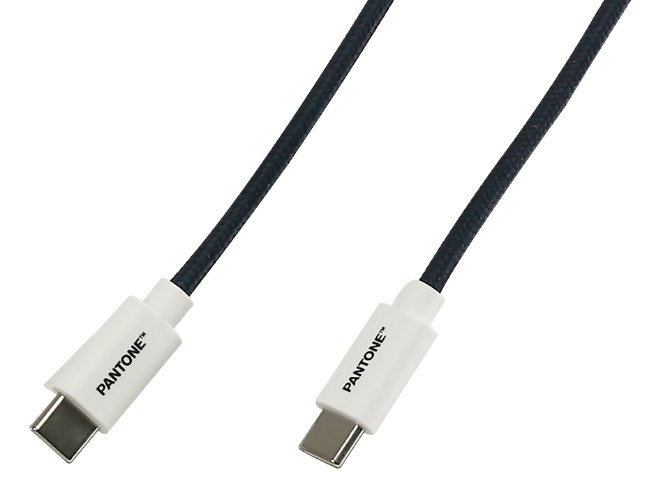 PANTONE, USB-Ladekabel, USB-C-USB-C, 1,5 m, Schwarz