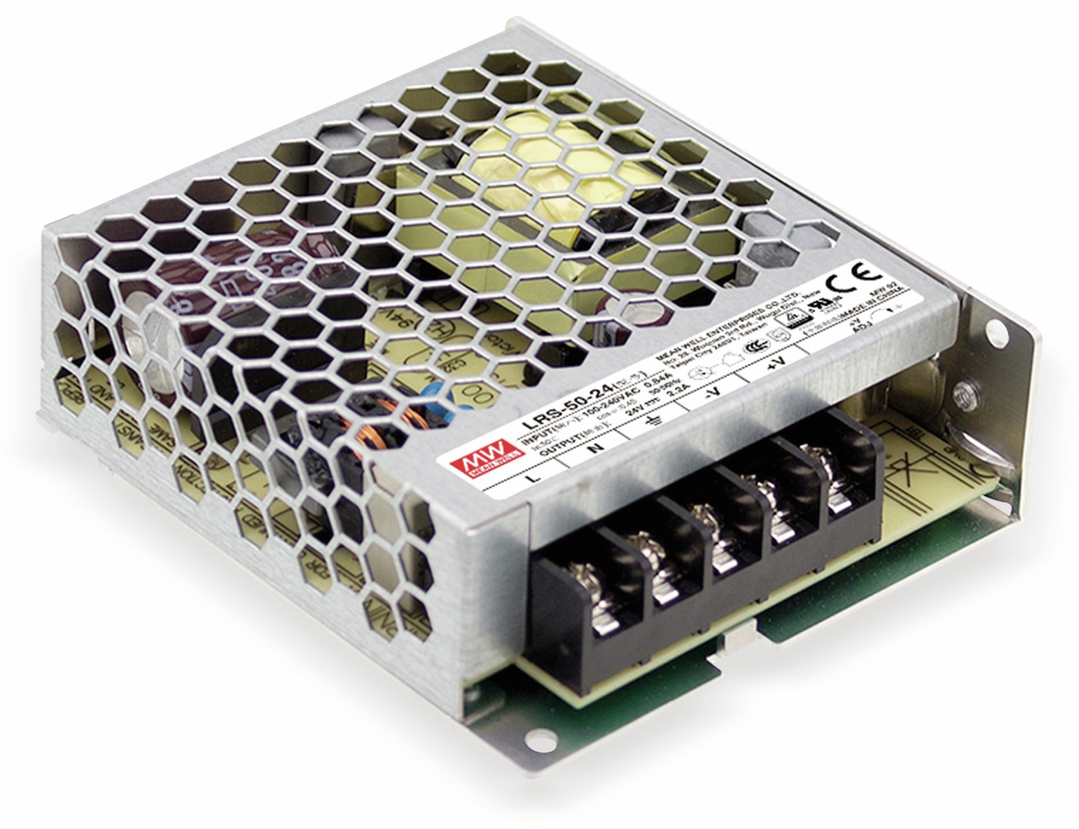 MeanWell LRS-50-12 50W 12V Hochwertiges und leistungsstarkes LED-Netzteil Aluminium IP65 Wasserdicht Netzteil Brumm frei kompatibel mit LED-Streifen