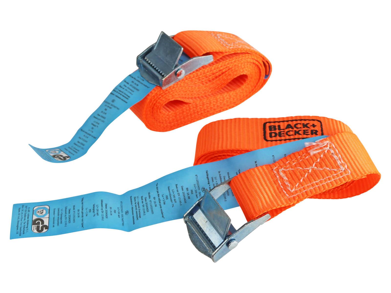 Image of BLACK & DECKER Spanngurte-Satz, 25x2500 mm, 2 Stück