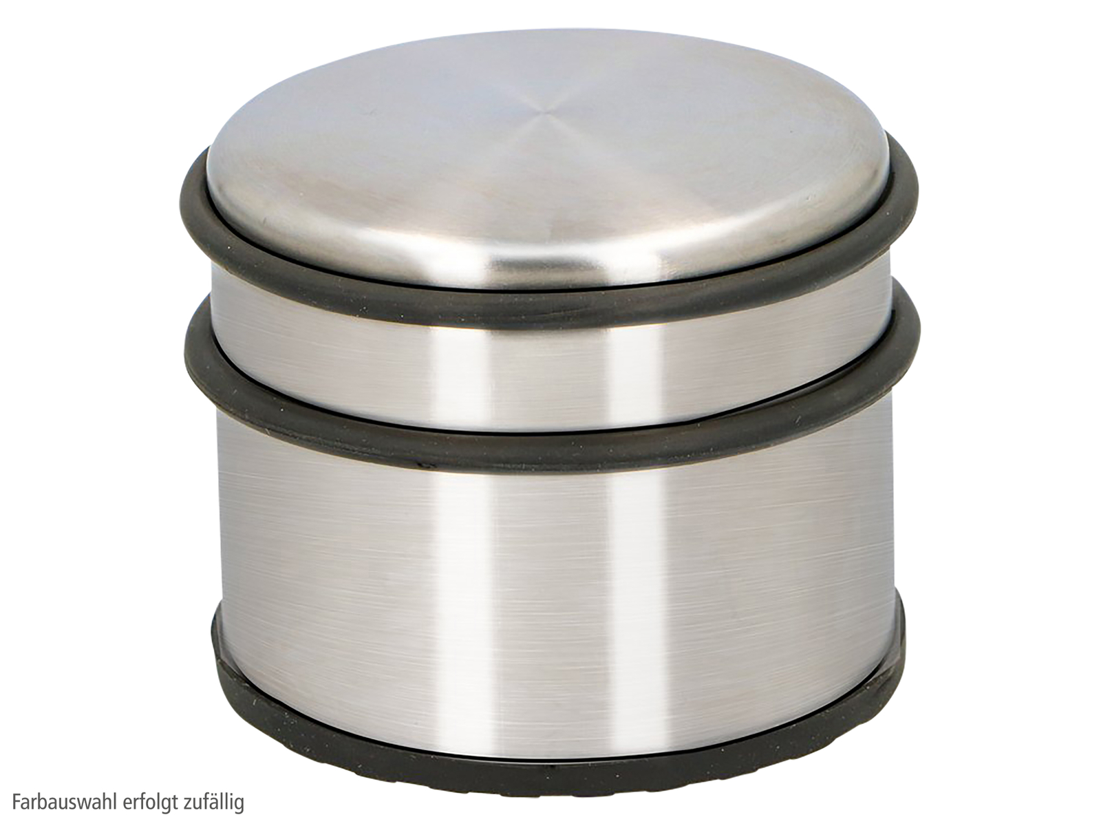 Türstopper - geeignet für Innentüren - Edelstahl - Durchmesser 9cm - silber