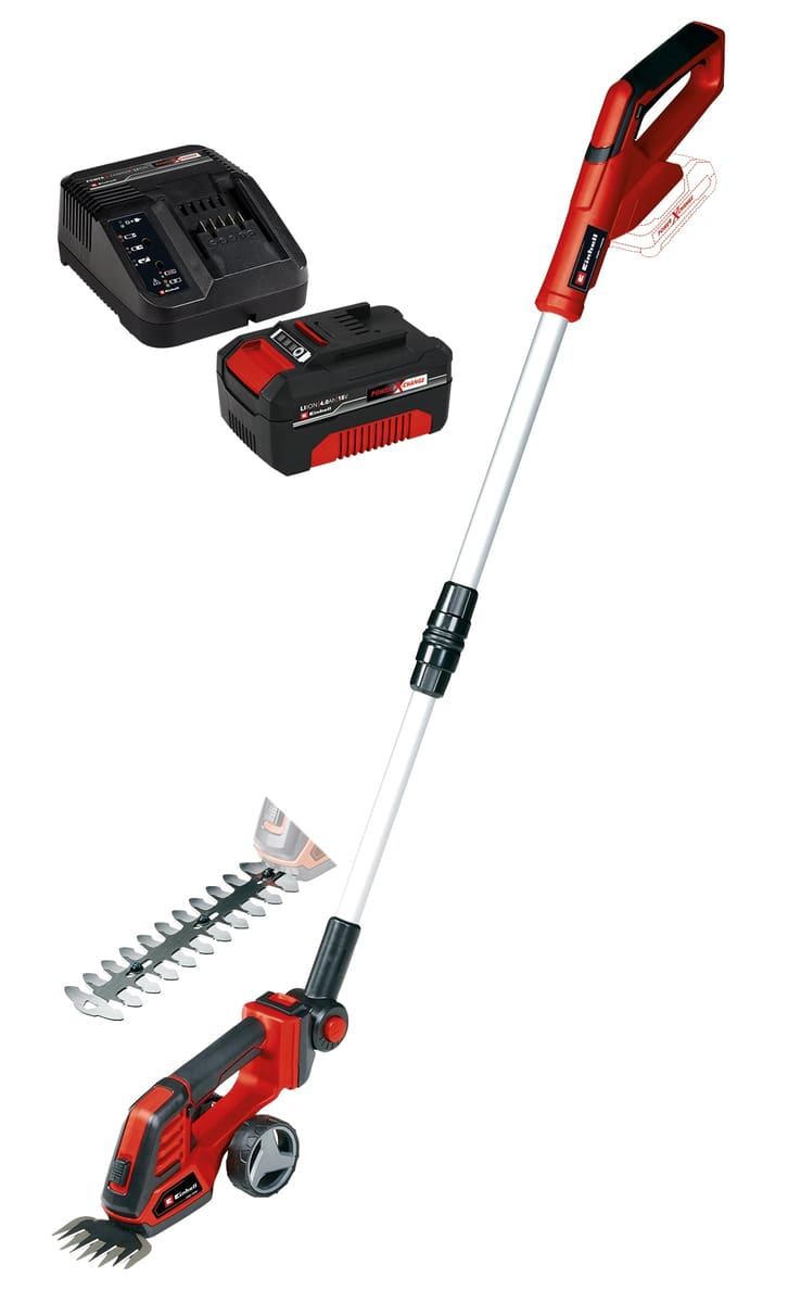 Image of EINHELL Akku-Gras- und Strauchschere GE-CG 18/100 Li T + Starterset