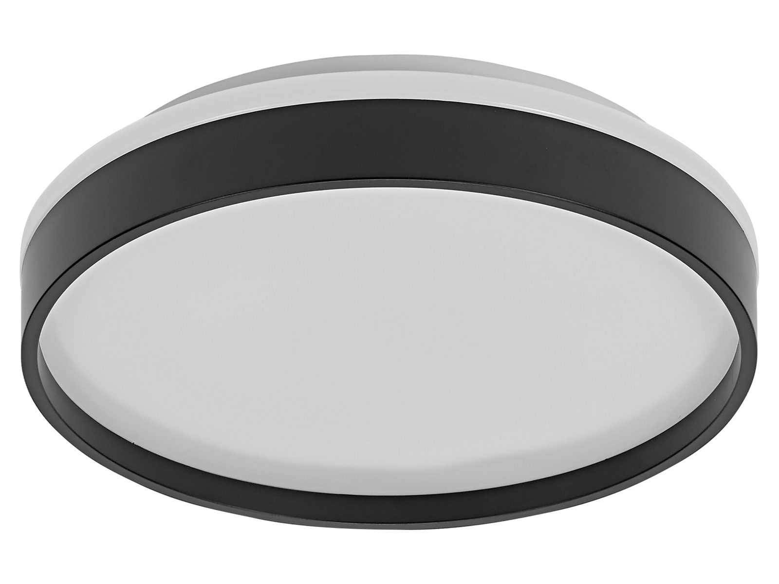 OSRAM LED-Deckenleuchte, 16W, 3000K, 1000lm, warmweiß, IP20, schwarz, Ø30cm