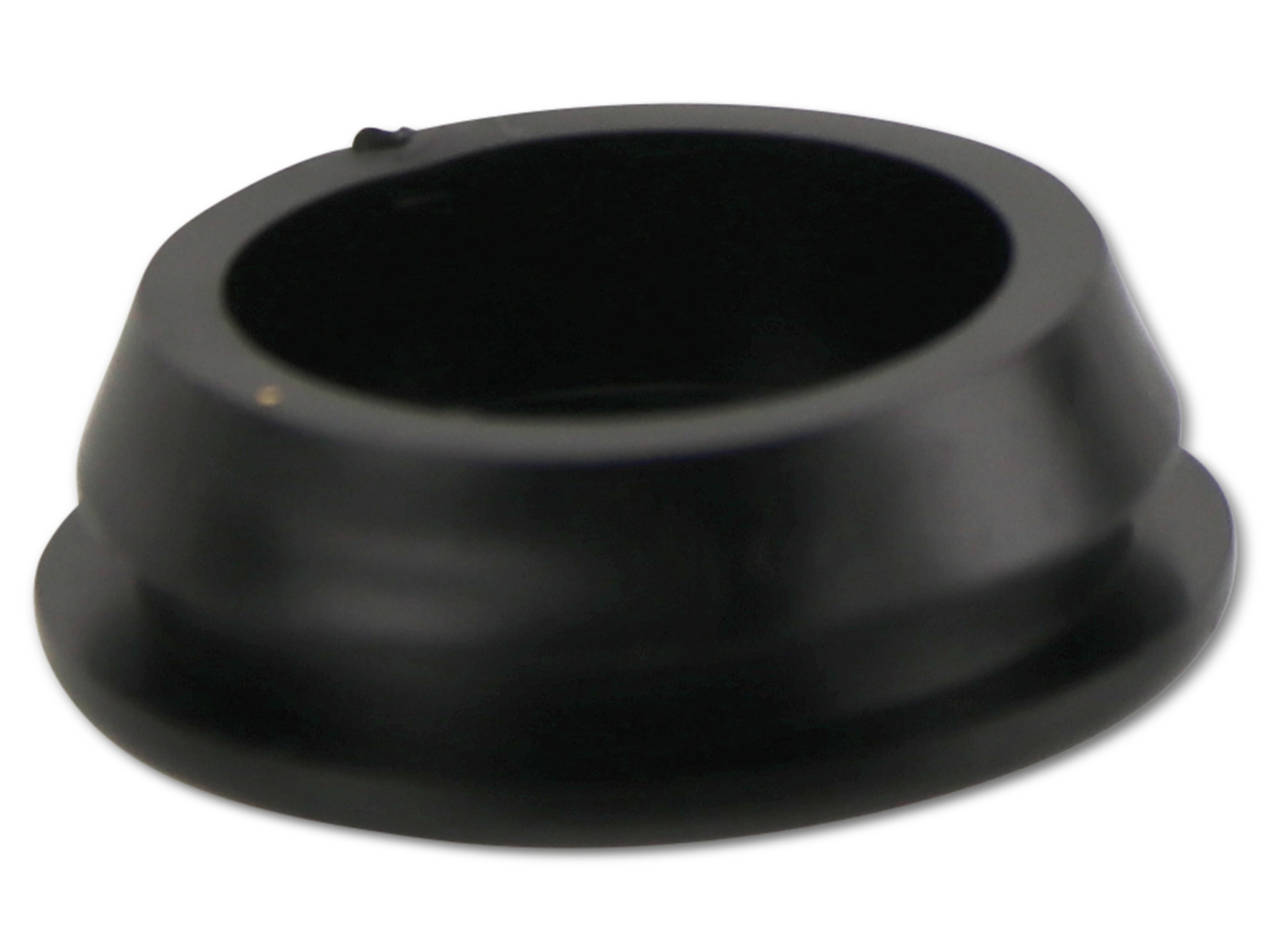 KSS Kabeldurchführungstülle PVC weich, schwarz, Plattenstärke 2, geschlossen, 1 Stück