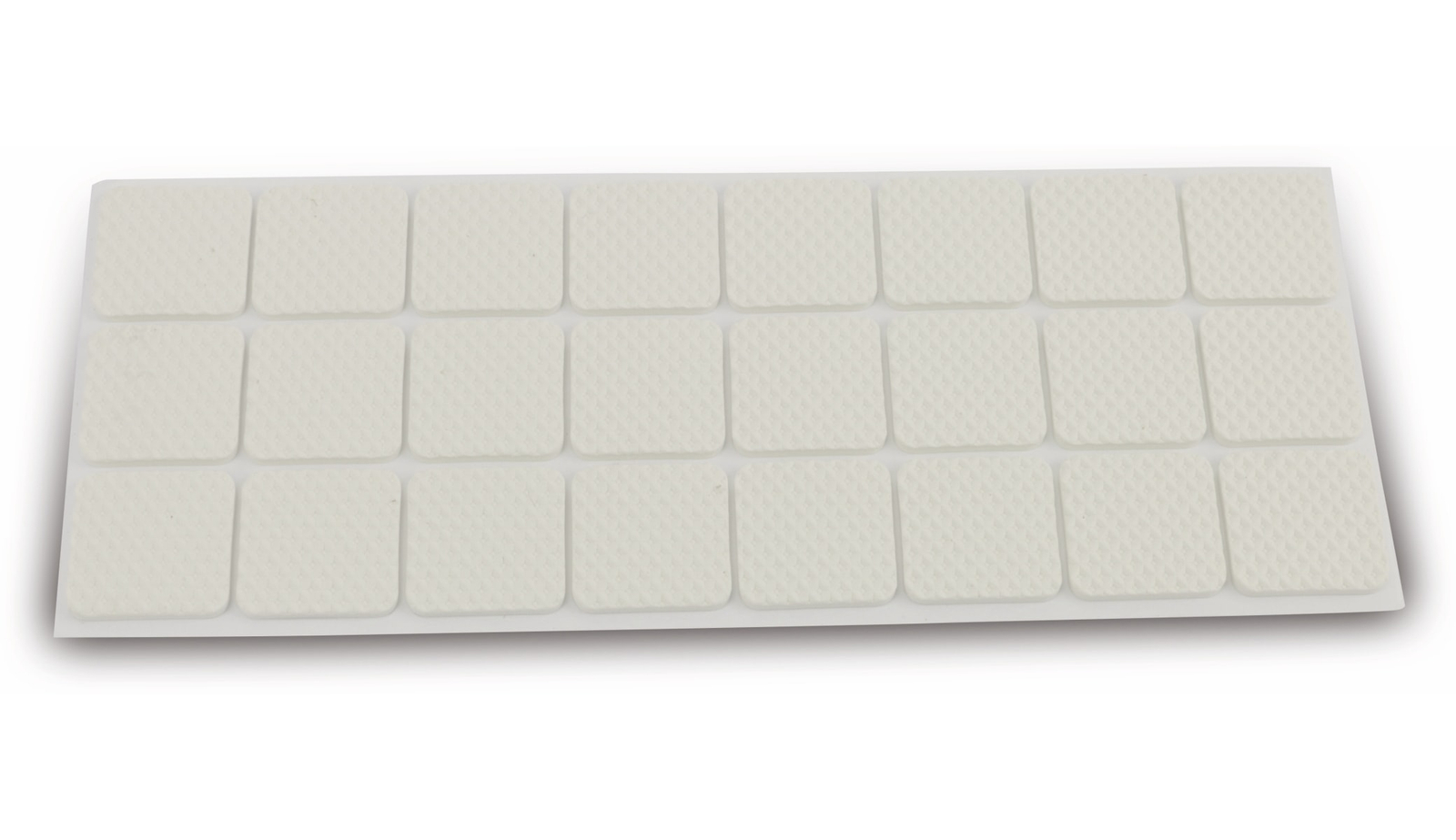 EUROTOOLS Möbelgleiter 342-NBFR, EVA, 28x28 mm, 24 Stück