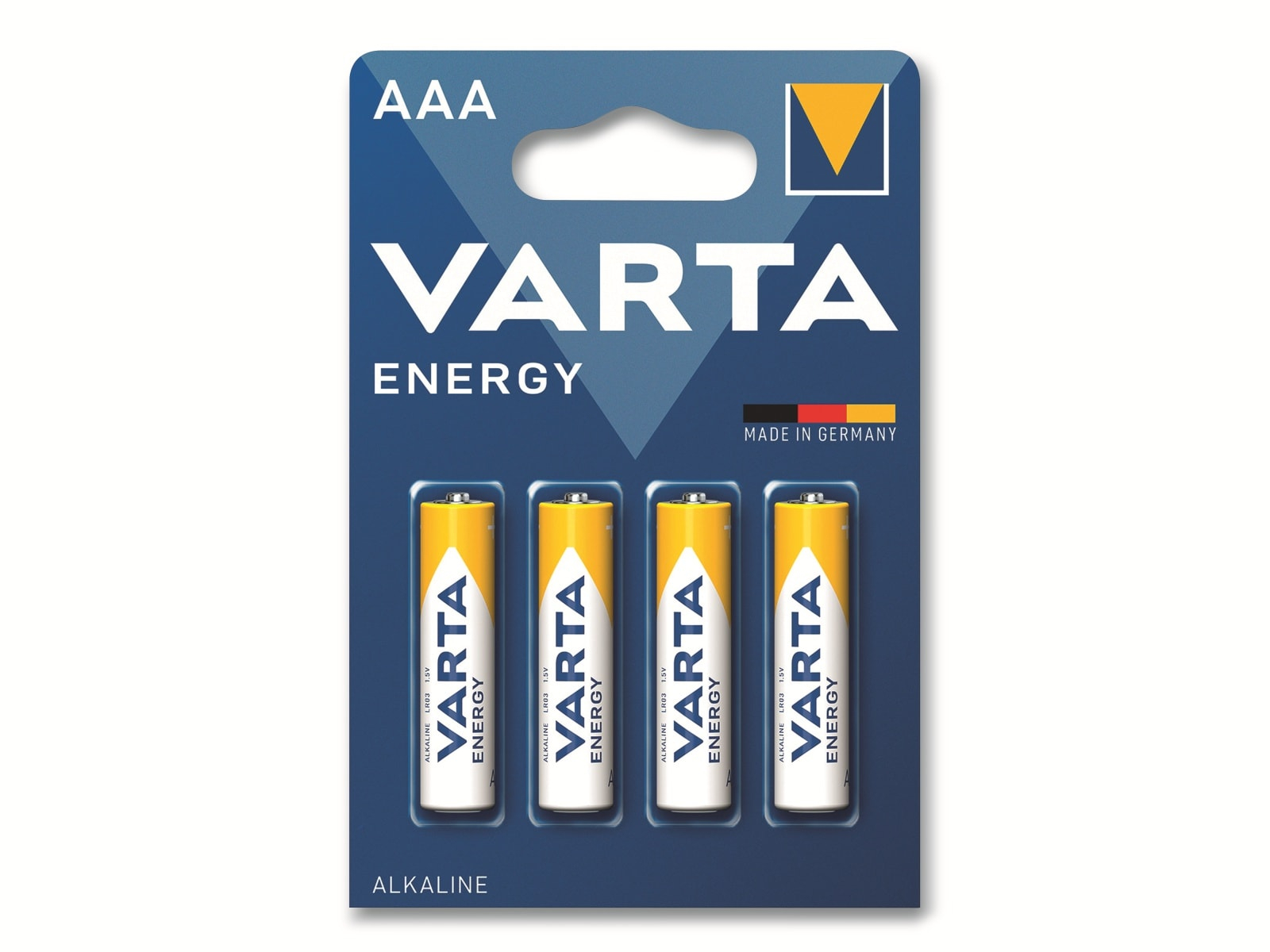 Image of VARTA Batterie Alkaline, Micro, AAA, LR03, 1.5V, Energy, 4 Stück