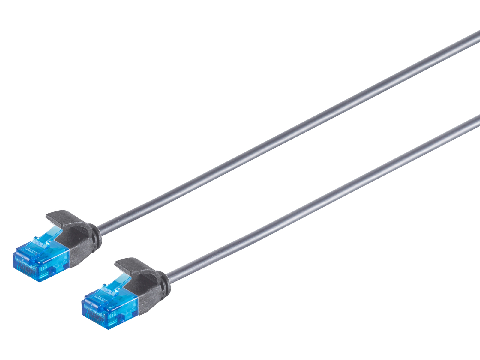 S-IMPULS CAT6a Pachkabel slim U UTP schwarz 05m