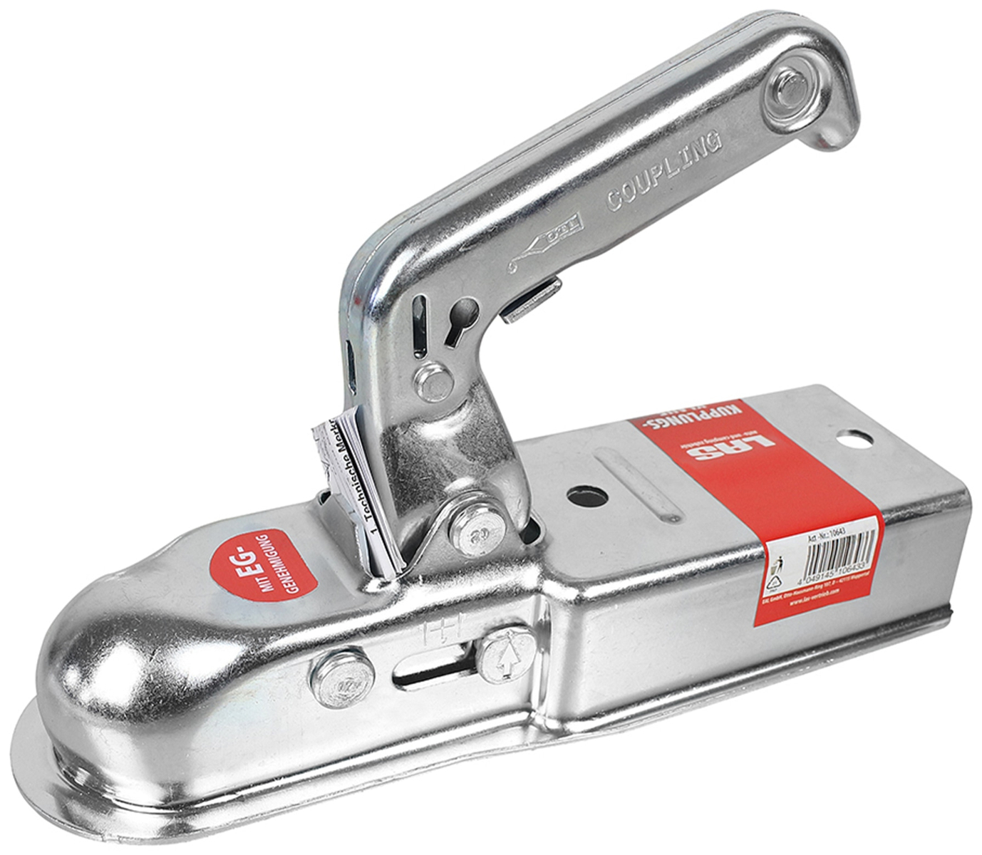 Kupplungsklaue 10643 eckig 70 mm 750 Kg - LAS