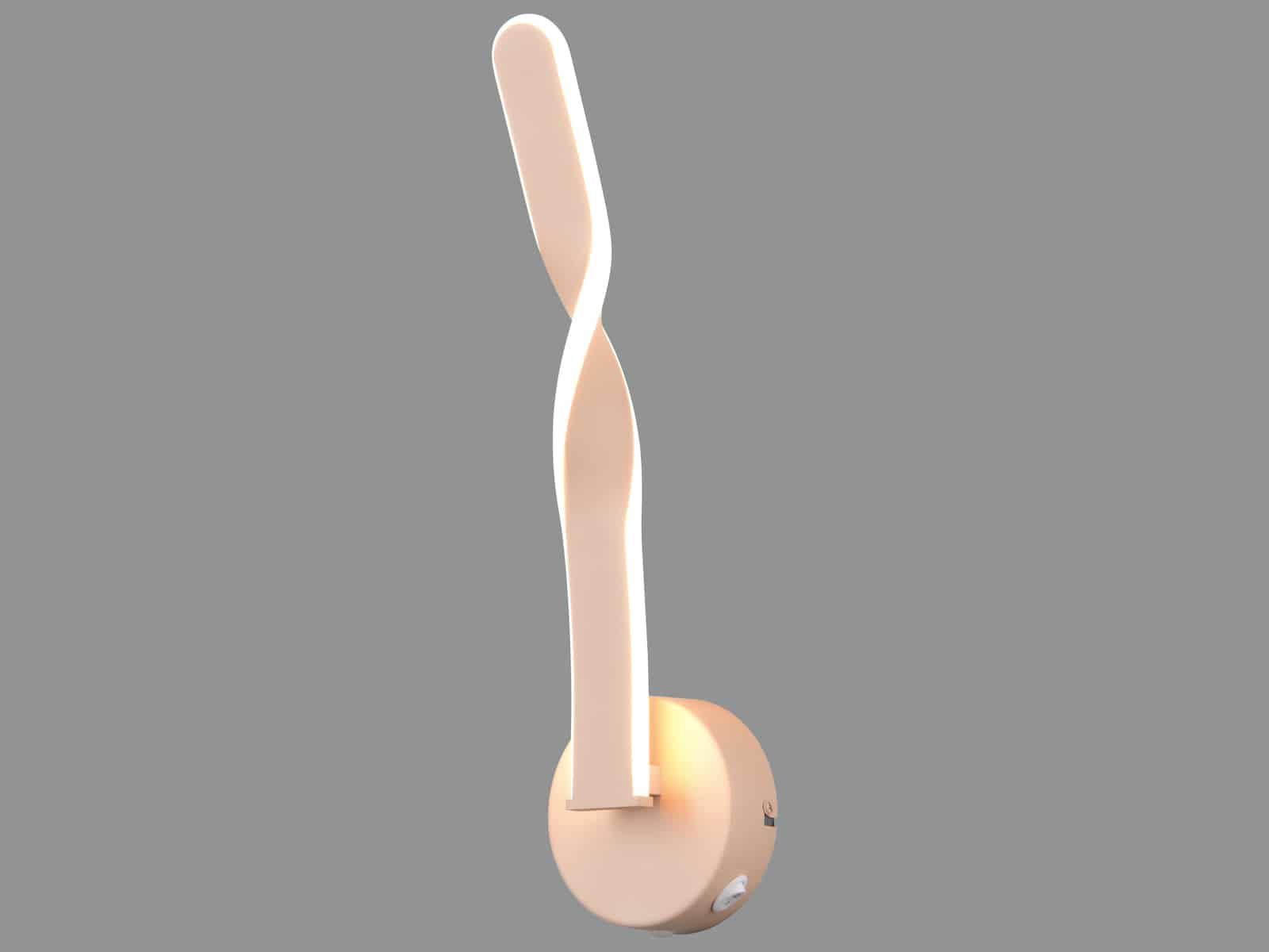 REALITY LED-Wandleuchte Ginko R25791766, 11W, 3000K, 1150lm, warmweiß, IP20, sand