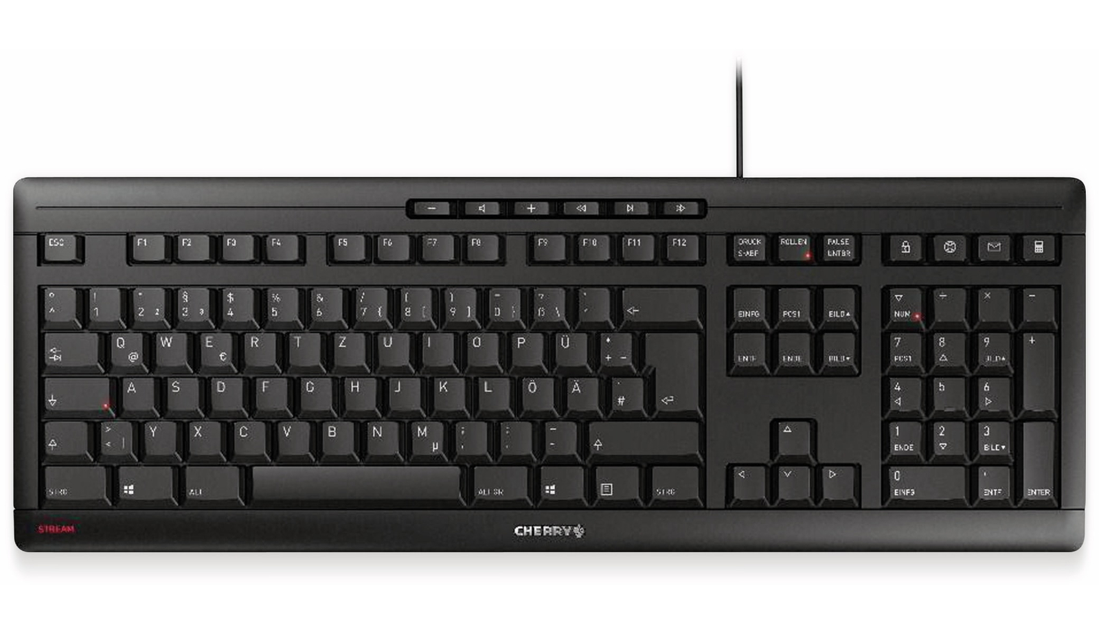Image of CHERRY Tastatur Stream, schwarz
