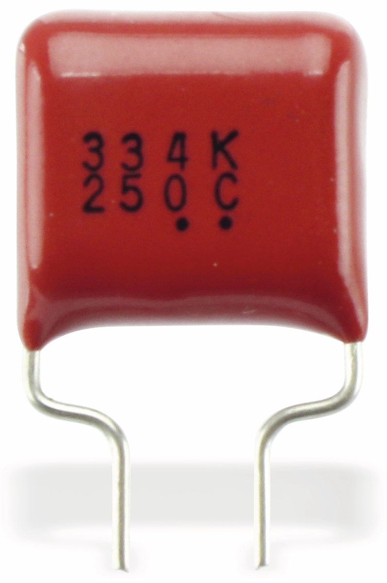 PANASONIC Kondensator, 330 nF, 250 V, radial, RM 10, ECQ-E2334KF