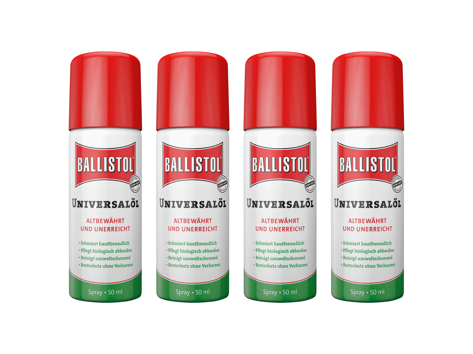 Image of BALLISTOL Universalöl-Spray, 50 ml, 4 Stück