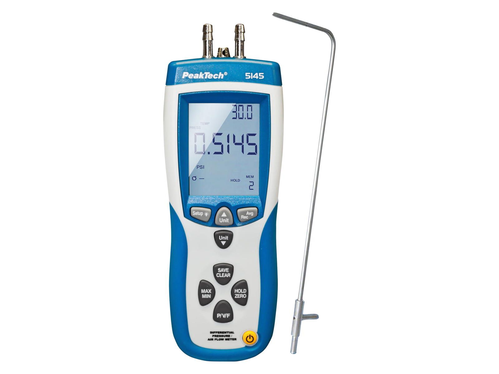 PEAKTECH Druckmessgerät P 5145, 0... 50 mBar