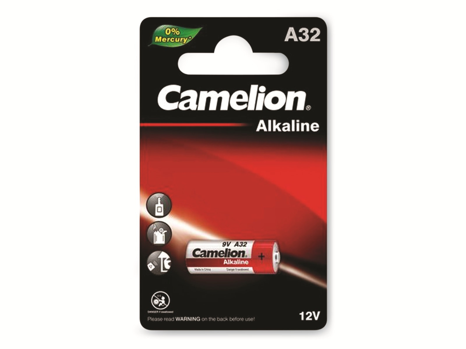 Image of CAMELION 9V-Batterie, Plus Alkaline, A32