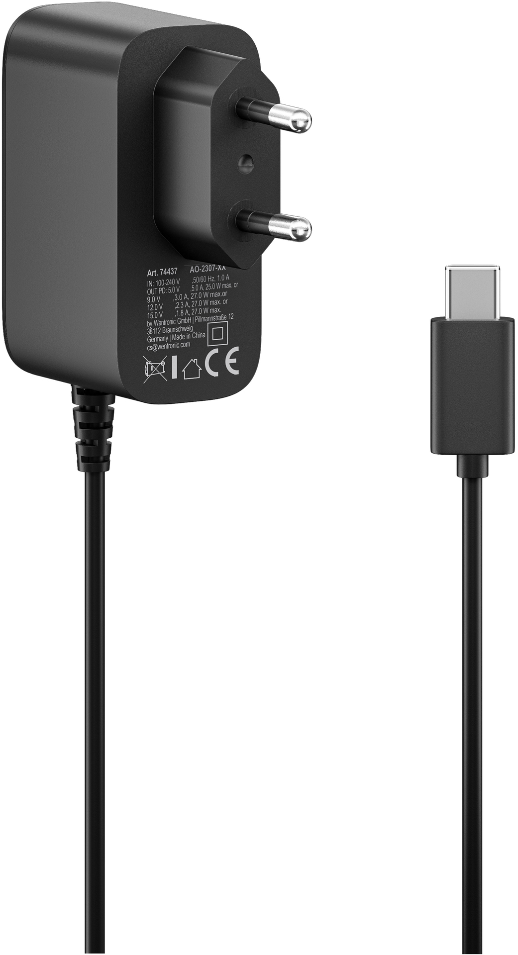 GOOBAY Steckernetzteil, 74437, für Raspberry Pi 5, 27 W