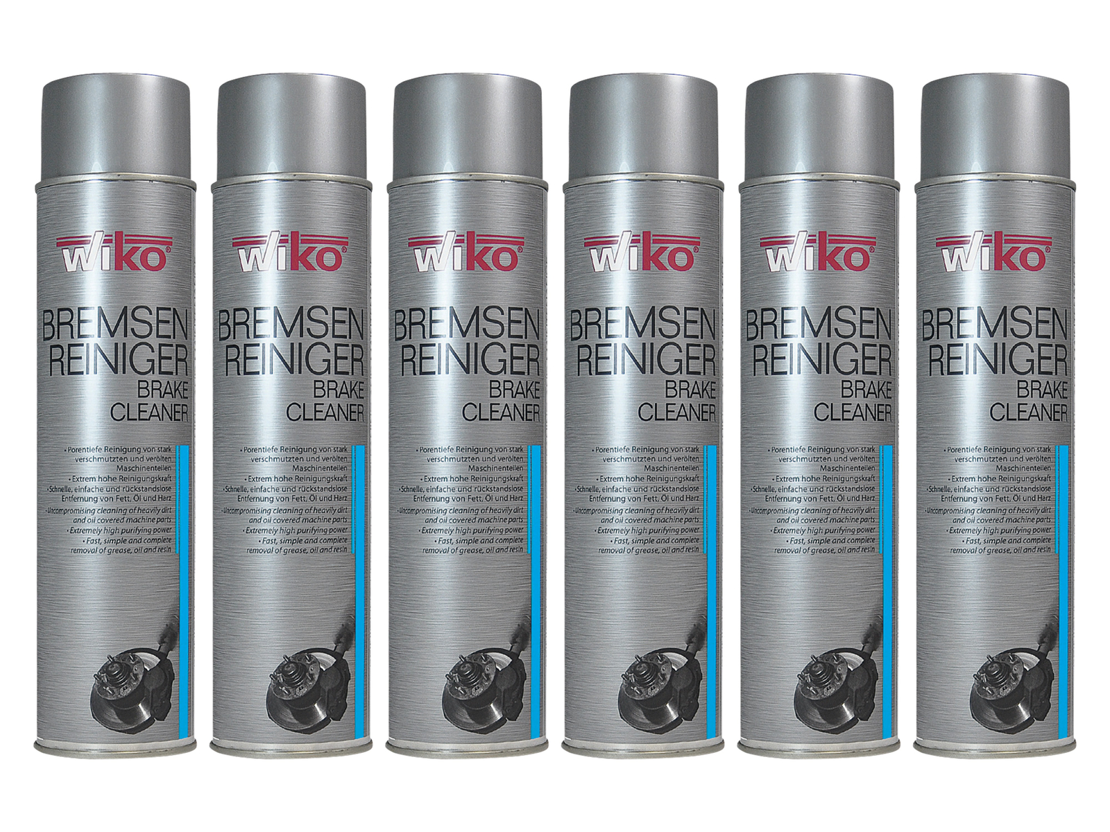 WIKO Bremsenreiniger-Spray, 600 ml, 6 Stück