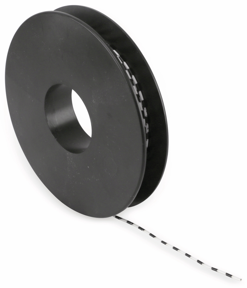 RAUTRONIC Litze, 1x 0,14 mm², 25 m Spule, weiß/schwarz, LiYv