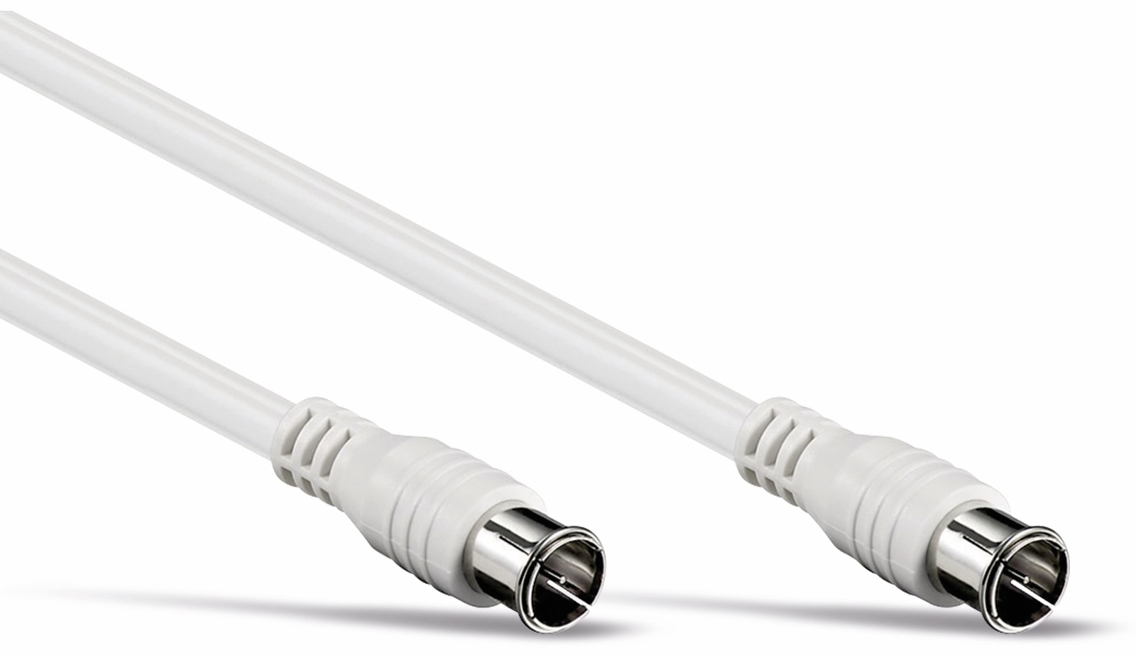 S-IMPULS F-Quick-Antennenanschlusskabel 2x F-Quick-Stecker weiß 15 m 100dB