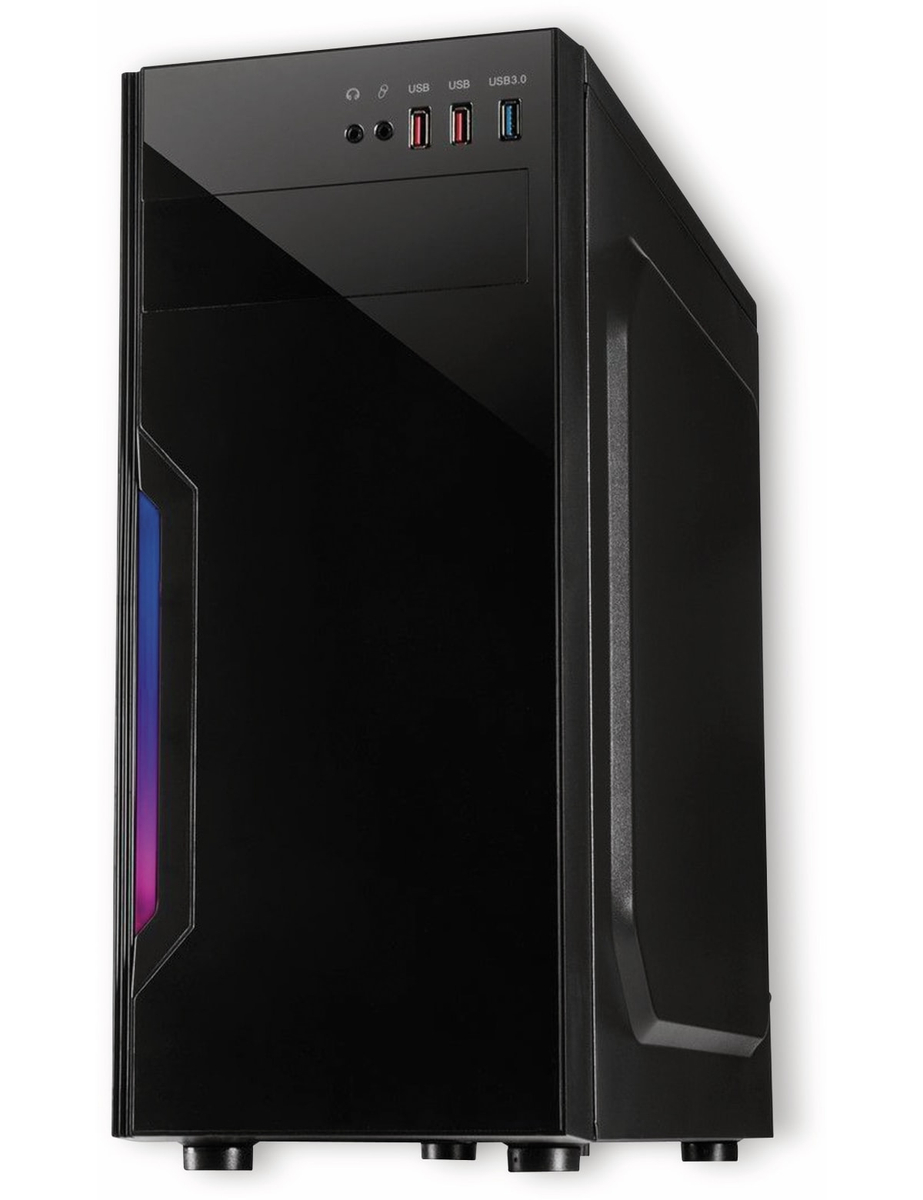 Intertech B-42 RGB (ATX, mATX), PC Gehäuse, Schwarz - Bild 7