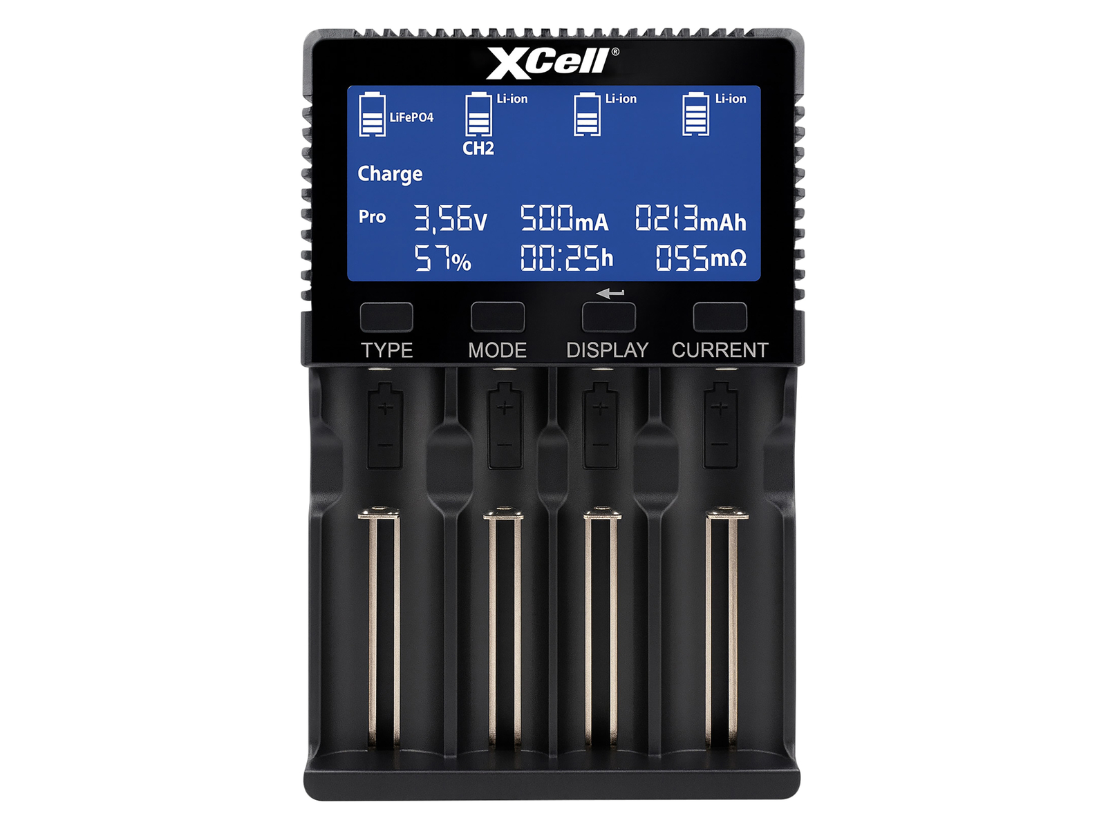 XCELL Schnellladegerät BC-X4000 P, LiFePO4, Li-Ion, Ni-Cd, Ni-MH