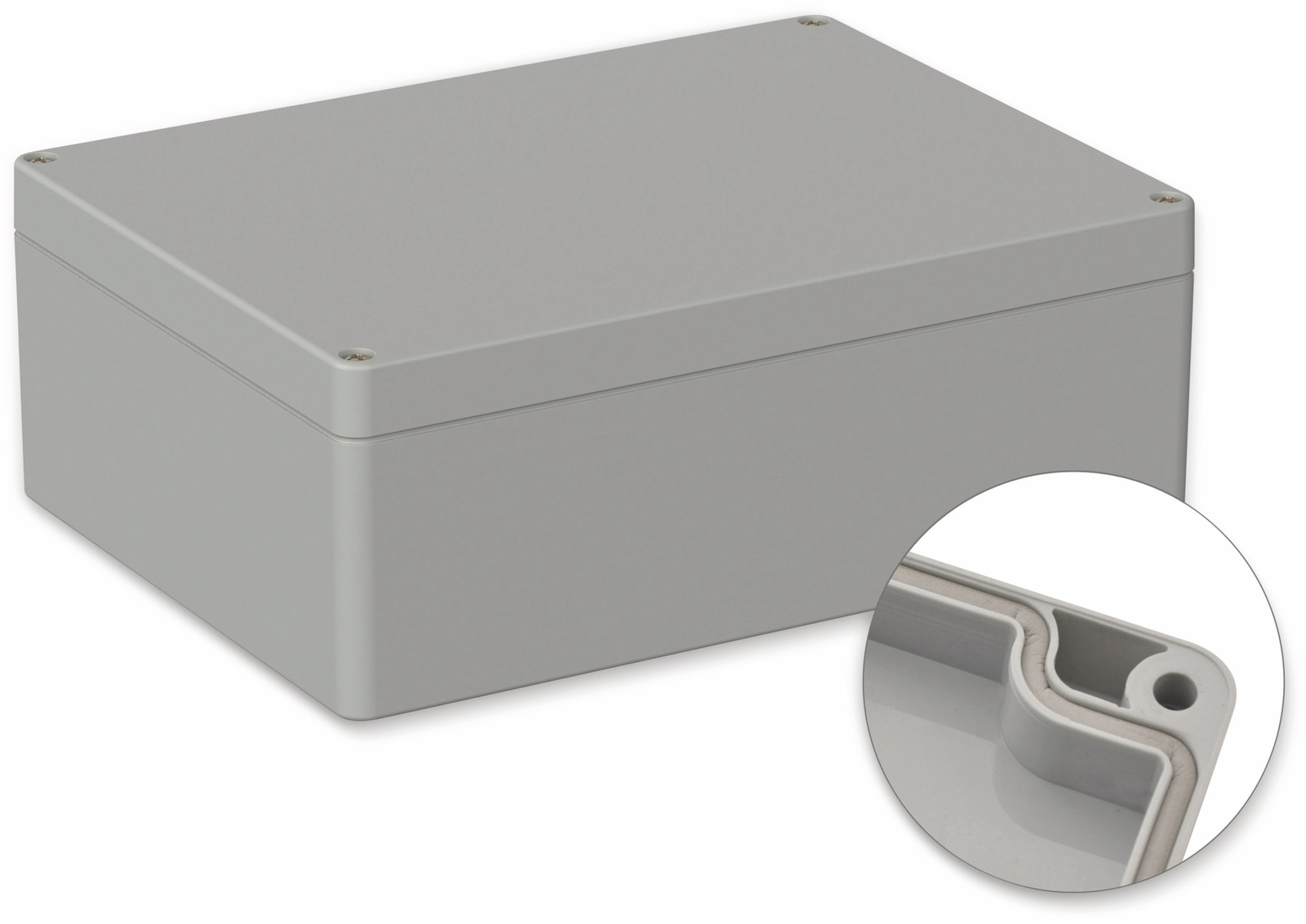 Mm_unverified_brand - pollin abs Gehäuse 200 x 150 x 75 mm IP65 Lichtgrau