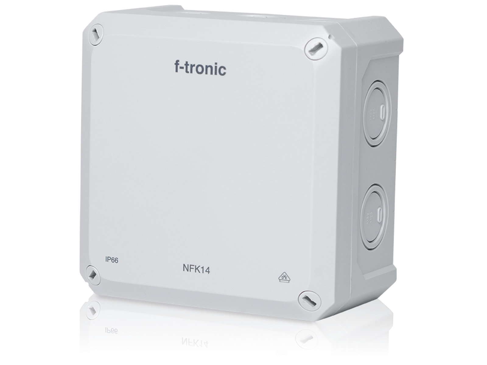 F-TRONIC FR-Abzweigkasten Neptun Compact, 140x140x81 mm, grau