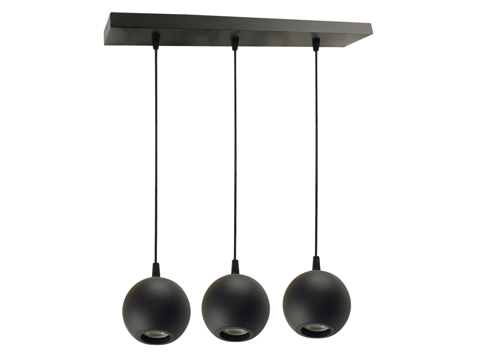 Image of ELED 700132 - Pendelleuchte, 3x GU10, rund, schwarz